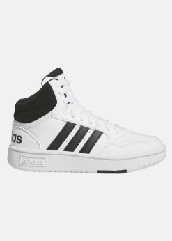 Sale Adidas HOOPS 3.0 MID K FTWWHT/CBLACK/CBLACK