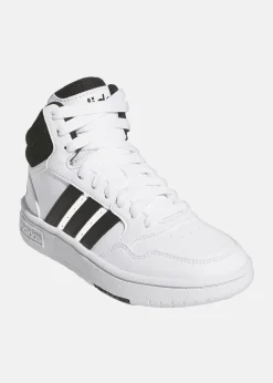 Sale Adidas HOOPS 3.0 MID K FTWWHT/CBLACK/CBLACK