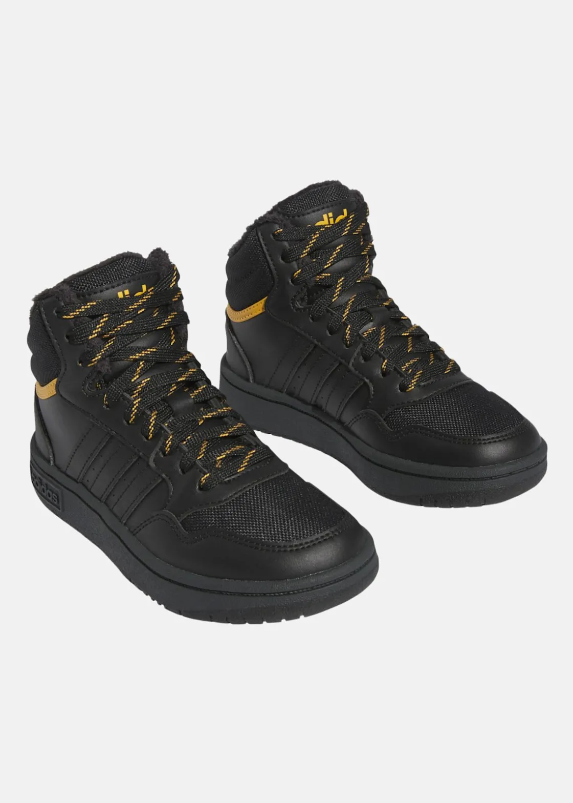 Discount Adidas HOOPS MID 3.0 K CBLACK/CBLACK/PREYEL