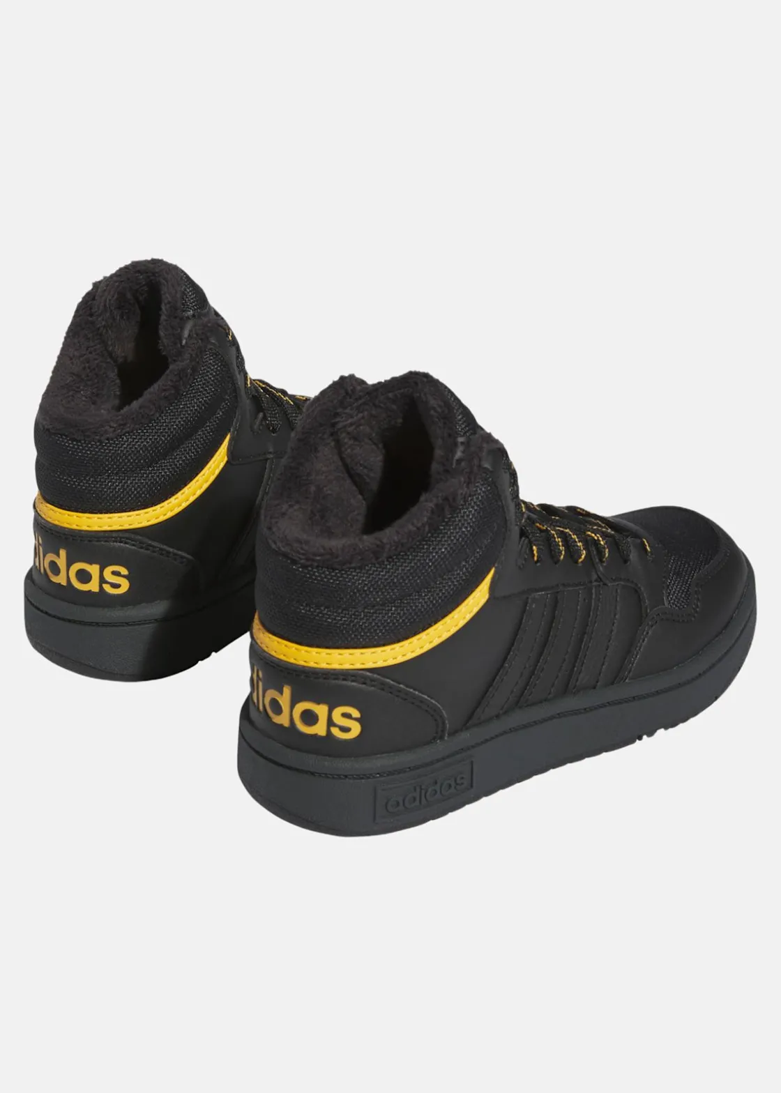 Discount Adidas HOOPS MID 3.0 K CBLACK/CBLACK/PREYEL