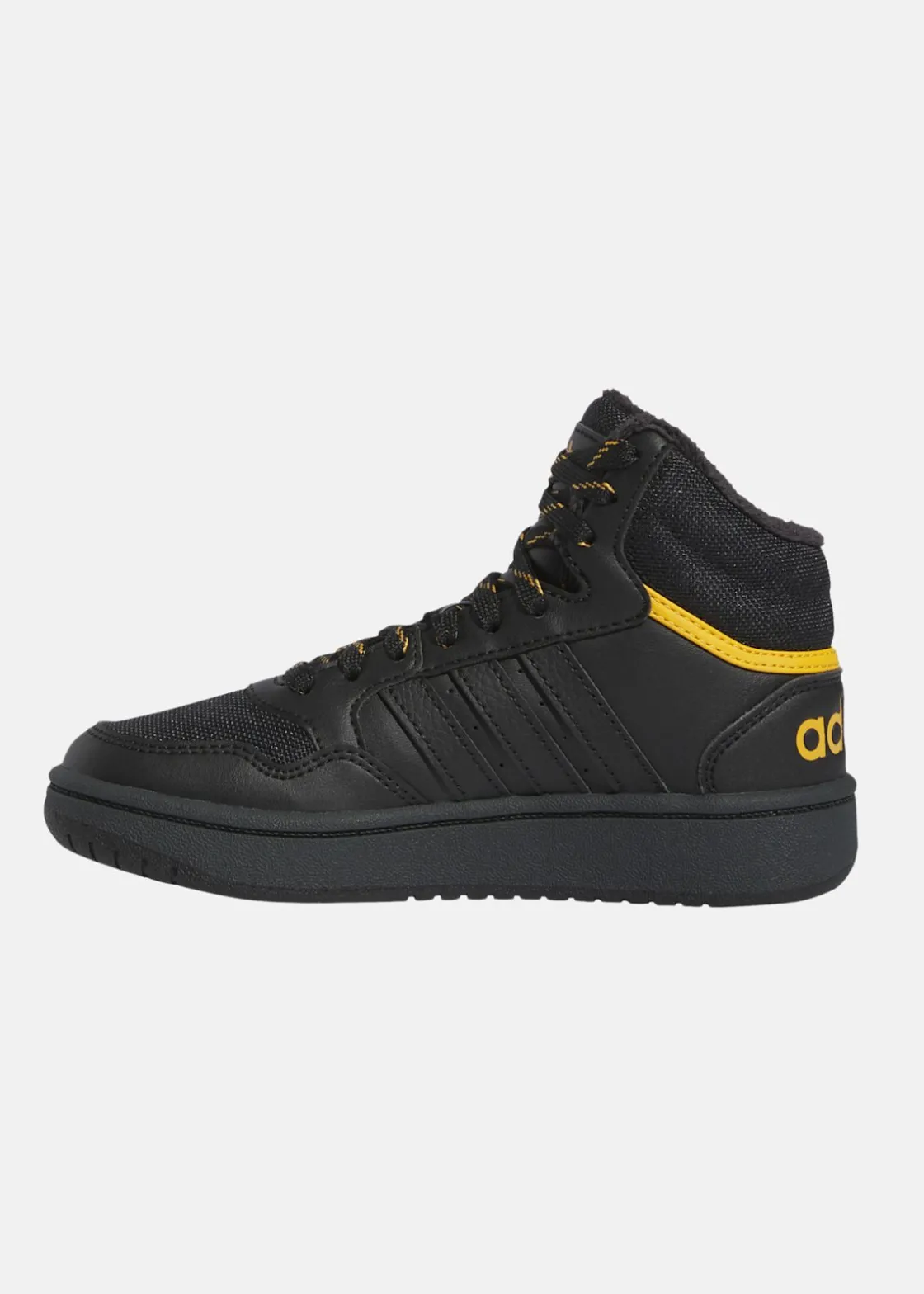 Discount Adidas HOOPS MID 3.0 K CBLACK/CBLACK/PREYEL