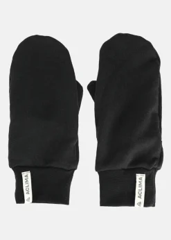 New Aclima HotWool liner mittens Jet Black