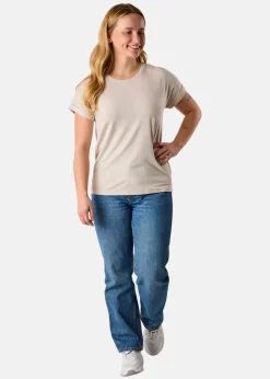 Outlet Seaside Houston Loose Fit Tee W Lt Khaki