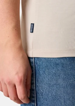 Outlet Seaside Houston Loose Fit Tee W Lt Khaki