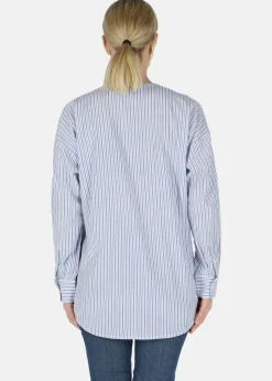 Online Seaside Houston Oversized Shirt W Blue