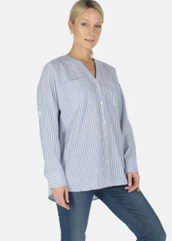 Online Seaside Houston Oversized Shirt W Blue