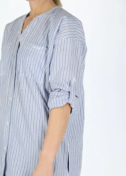 Online Seaside Houston Oversized Shirt W Blue