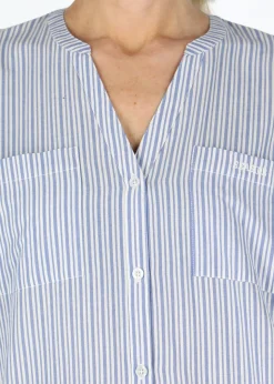 Online Seaside Houston Oversized Shirt W Blue