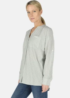 New Seaside Houston Oversized Shirt W Seaweed Green