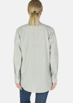 New Seaside Houston Oversized Shirt W Seaweed Green