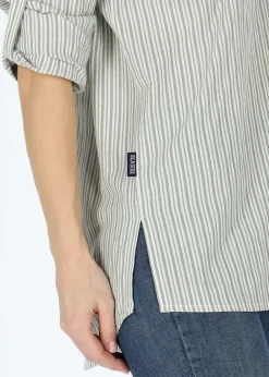 New Seaside Houston Oversized Shirt W Seaweed Green