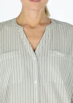 New Seaside Houston Oversized Shirt W Seaweed Green