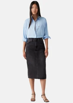 Discount LEVI'S® HR BACK SLIT SKIRT RIVETING CL WANDERING