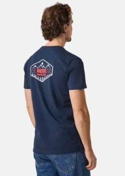 Hot Huski Wear HUSKI TEE Navy/White