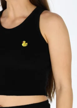 Best Blount & Pool Ibiza Terry Crop Singlet W Black