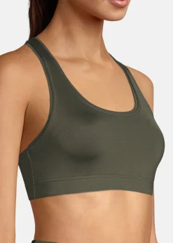 Clearance Casall Iconic Sports Bra Forest Green