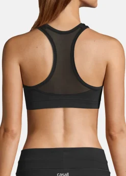 Clearance Casall Iconic wool sports bra Black Logo