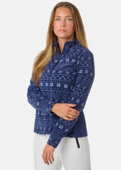 Discount Swedemount Idre Fleece III W Dk. Navy/Lt Blue