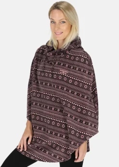 Online Swedemount Idre Poncho II W Burgundy/Lt Pink