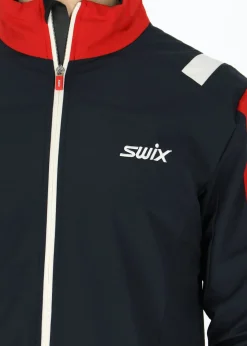 Online Swix Infinity Jacket M Dark navy/ Swix red