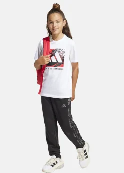 Outlet Adidas J CAMO LOGO TEE WHITE