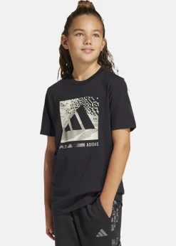 Adidas J CAMO LOGO TEE BLACK