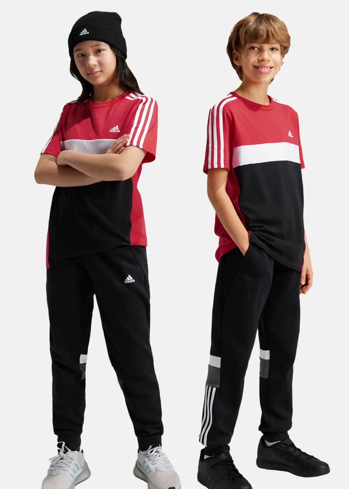 Clearance Adidas J 3S TIB PT BLACK/GREFIV/WHITE