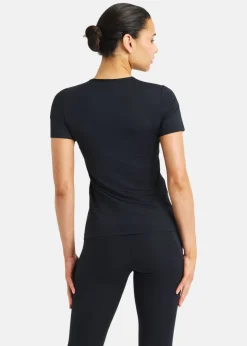 Clearance Röhnisch Jacquard SS Top Black