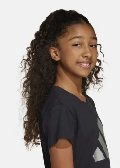 Discount Adidas JG GLAM T BLACK/SILVMT