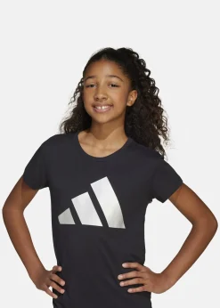 Discount Adidas JG GLAM T BLACK/SILVMT