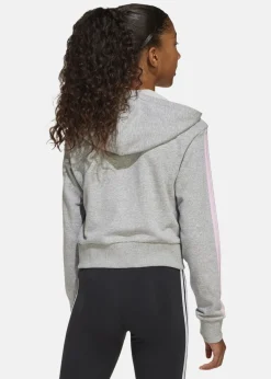 New Adidas JG 3S FT FZ CRO MGREYH/CLPINK