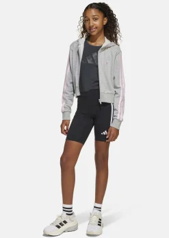 New Adidas JG 3S FT FZ CRO MGREYH/CLPINK