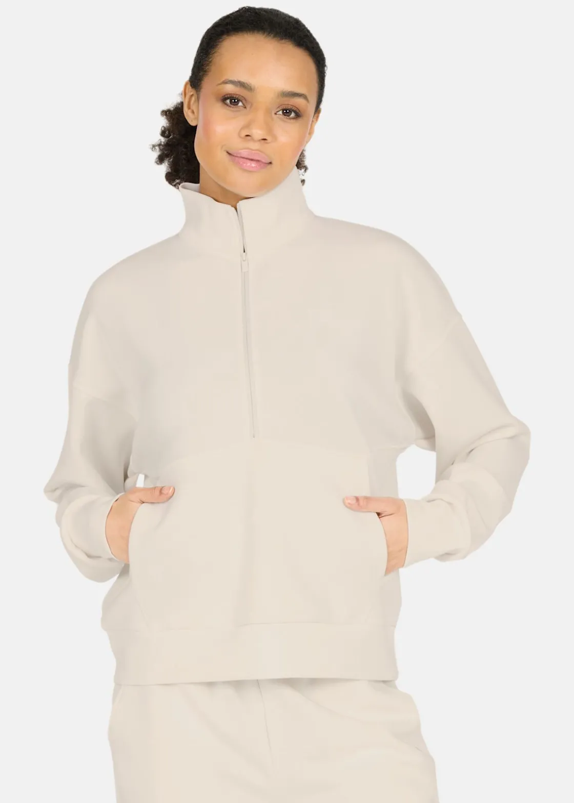 Athlecia Jillnana W Half Zip Vaporous Gray