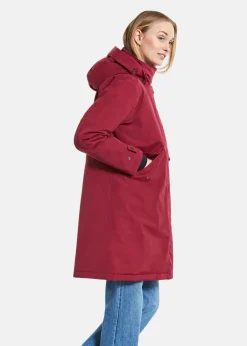 Hot Didriksons JOSEFINE WNS PARKA Ruby Red