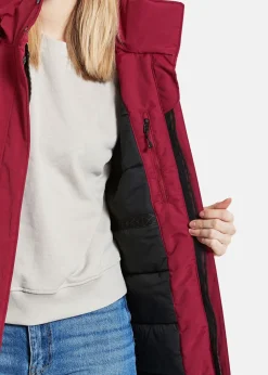 Hot Didriksons JOSEFINE WNS PARKA Ruby Red