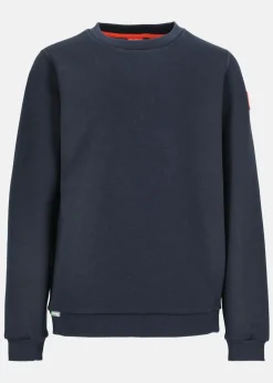 Huski Wear Jr Logo Crew 2 Navy Blue