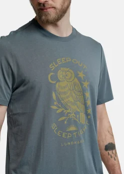 Best Lundhags Järpen Printed T-shirt M State Blue