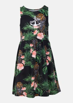 Hot Blount & Pool Jungle Dress JR Black Tiger