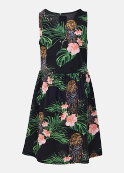 Hot Blount & Pool Jungle Dress JR Black Tiger