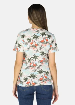 Discount Blount & Pool Jungle Tee W Palm Flamingo Flower