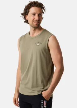 Clearance Saint Vincent Kansas Sleeveless Tee Salvia Green