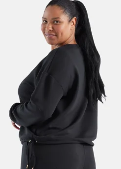 New Q-collection Karina W Sweat Shirt Black