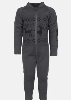 Clearance Lindberg KÅBDALIS MERINO OVERALL ANTHRACITE