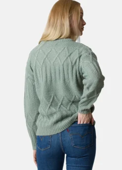 Sale Seaside Key West Knitted Sweater W Dusty Seaweed