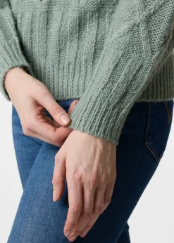 Sale Seaside Key West Knitted Sweater W Dusty Seaweed