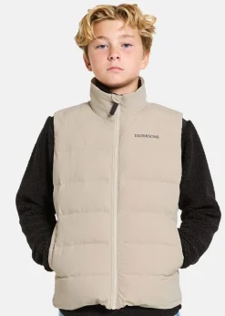 Clearance Didriksons KILO KIDS VEST Clay Beige