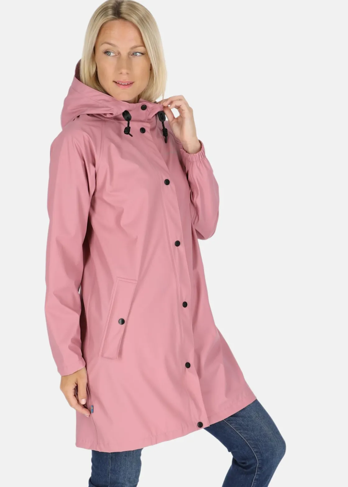 Outlet Swedemount Koster Long Coat W Dusty Rose