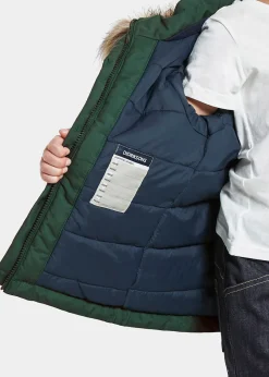 New Didriksons KURE KIDS PARKA 5 Evening Green