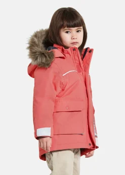Didriksons KURE KIDS PARKA 5 Peach Rose