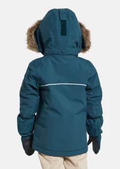 Discount Didriksons KURE KIDS PARKA 5 Dive Blue